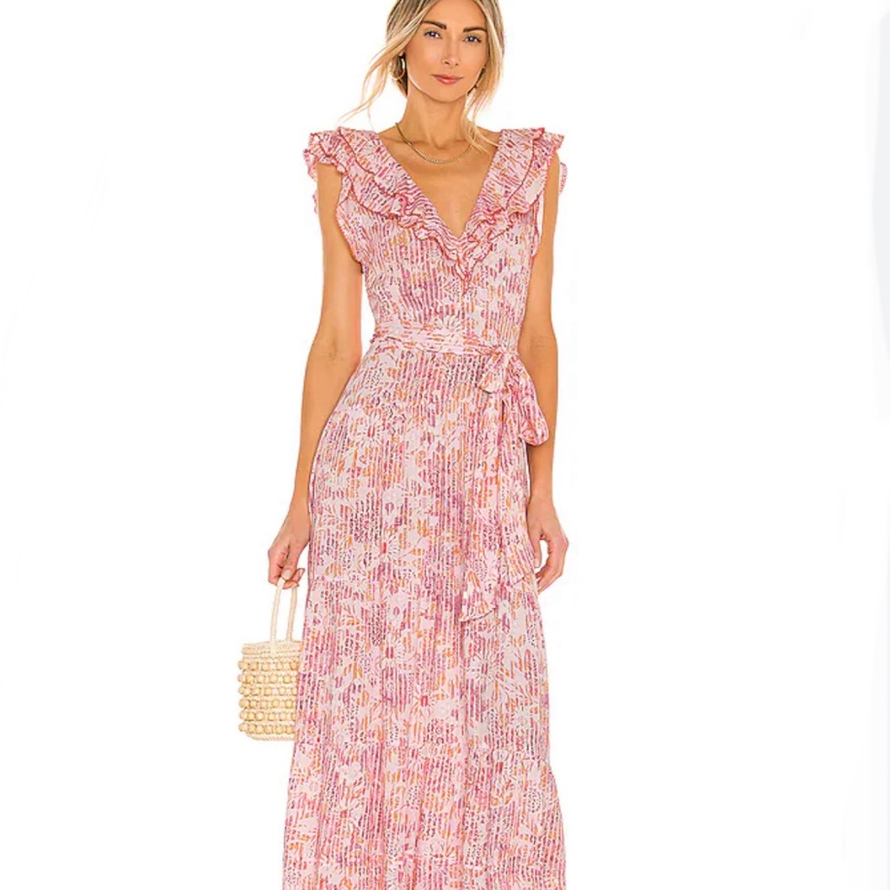Poupette St. Barth Della Ruffle Maxi Dress